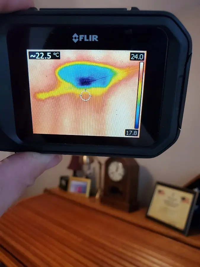 Thermal imaging inspection for water damage in East Donegal