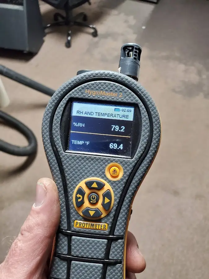 Moisture meter humidity assessment for Mold Remediation & Removal in East Donegal